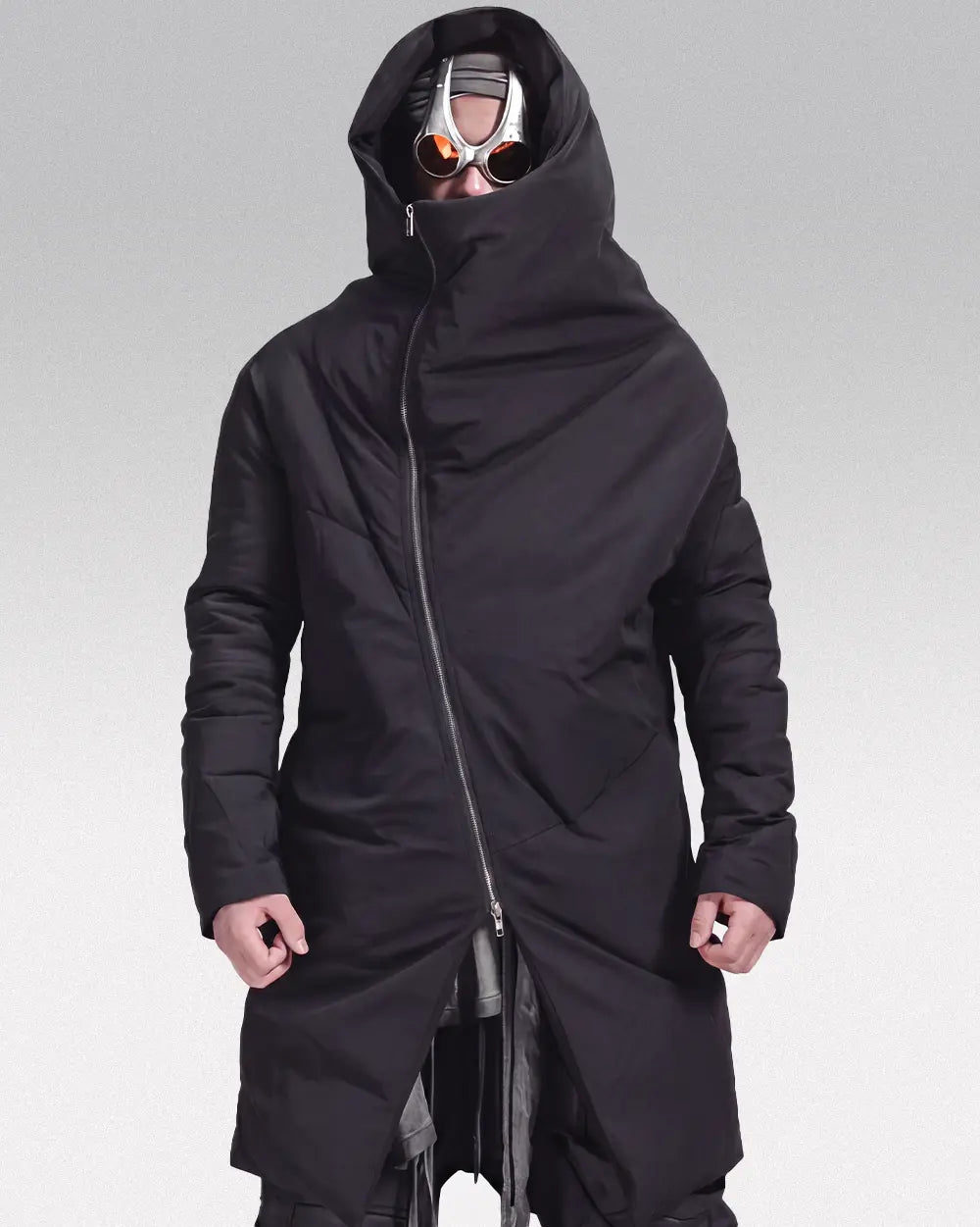 Asymmetrical zip down jacket 