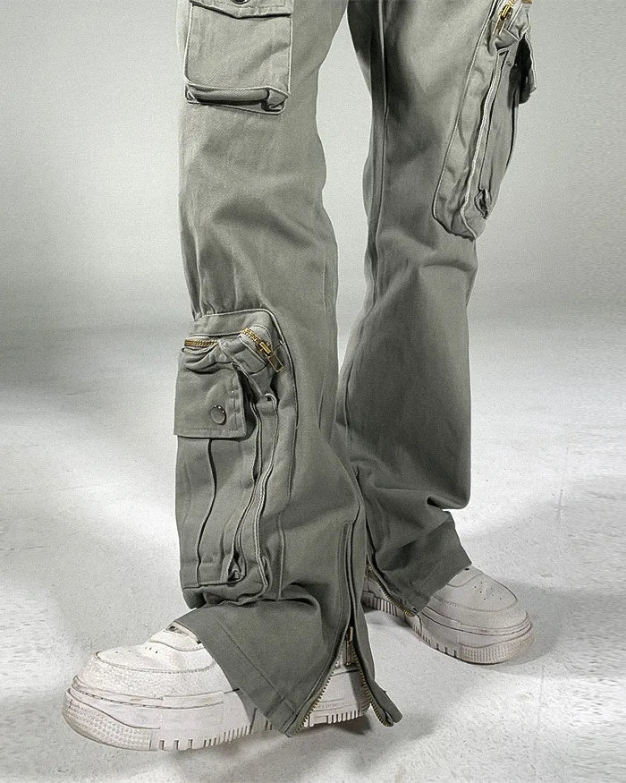Baggy cargo pants y2k ’Hakui’ - TECHWEAR STORM™