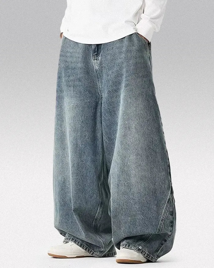 Baggy harem jeans ’Tosho’ - Dark Blue / M