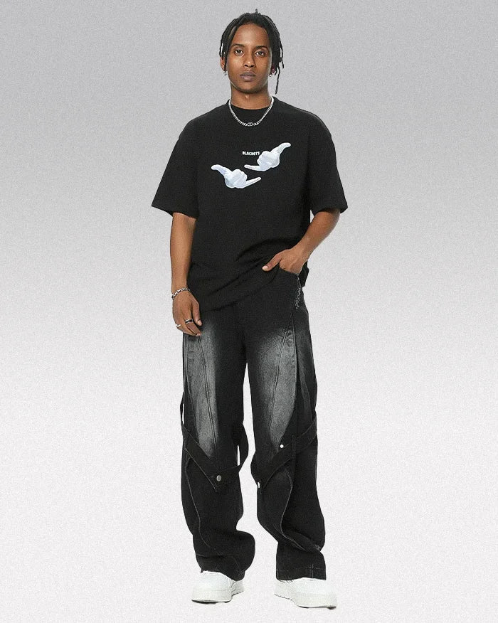 Baggy jeans men’s y2k ’Kumirai’ - TECHWEAR STORM™