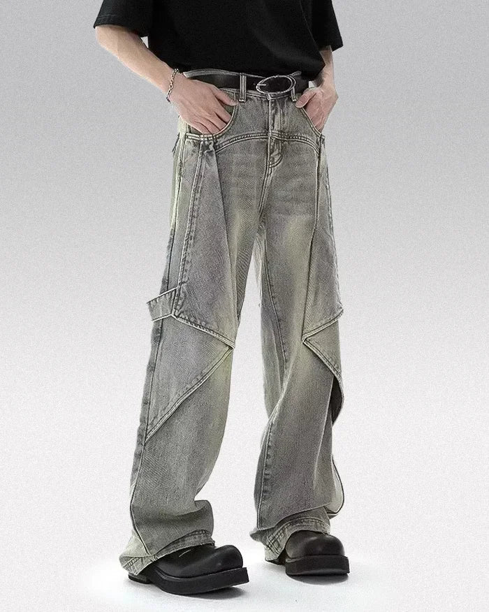 Baggy jeans Y2k men ’Omitama’ - TECHWEAR STORM™