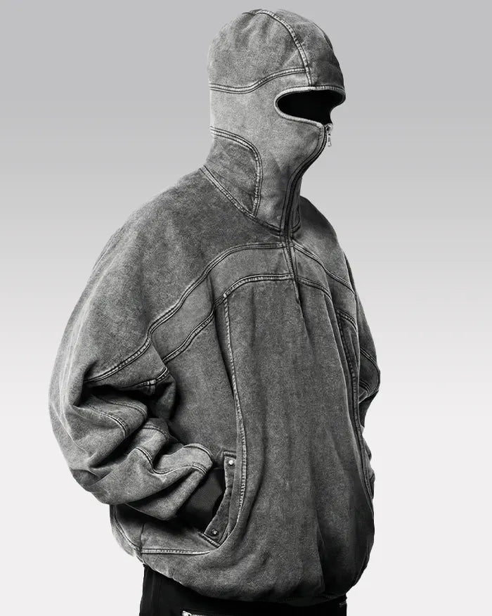 Balaclava Hoodie ’Chizuru’ - Gray / S