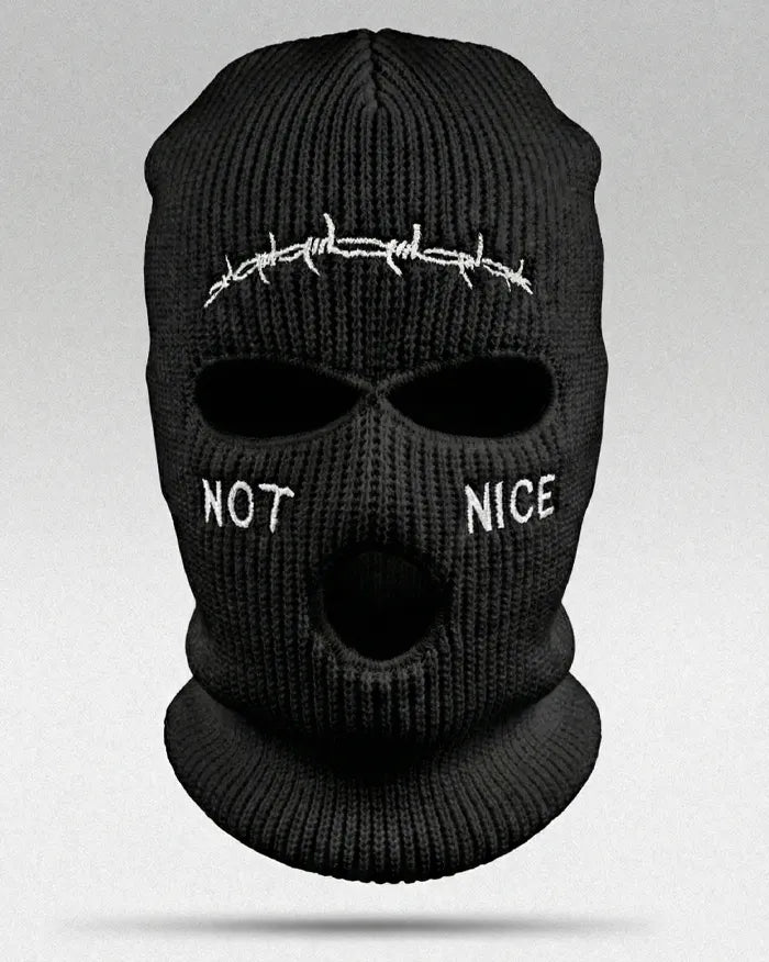 Balaclava ’Not Nice’ - Black / Unique Size