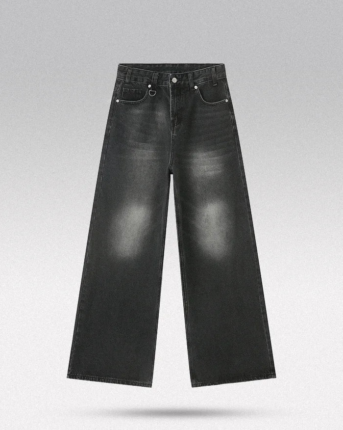 Black distressed jeans ’Aira’ - TECHWEAR STORM™