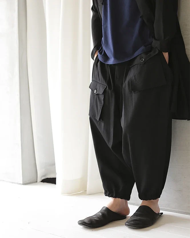 Black harem pants ’Aizuwa’ - TECHWEAR STORM™