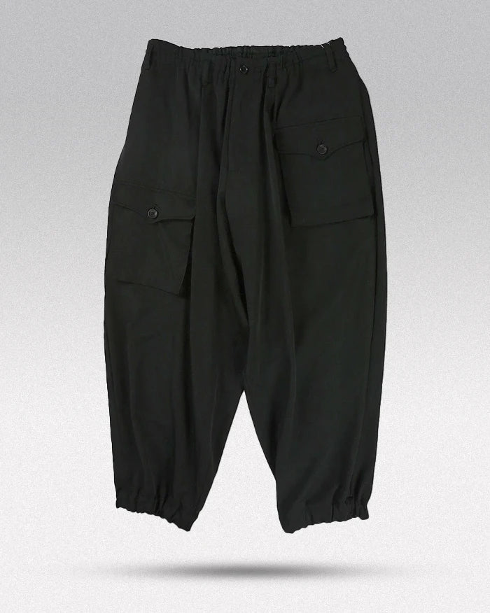 Black harem pants ’Aizuwa’ - TECHWEAR STORM™