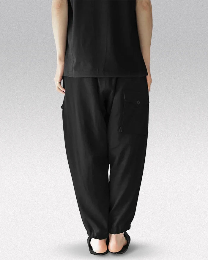 Black harem pants ’Aizuwa’ - TECHWEAR STORM™