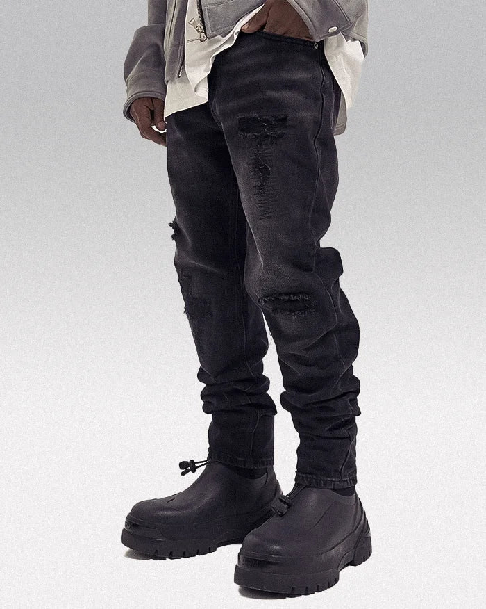 Black jeans y2k ’Komatsu’ - TECHWEAR STORM™