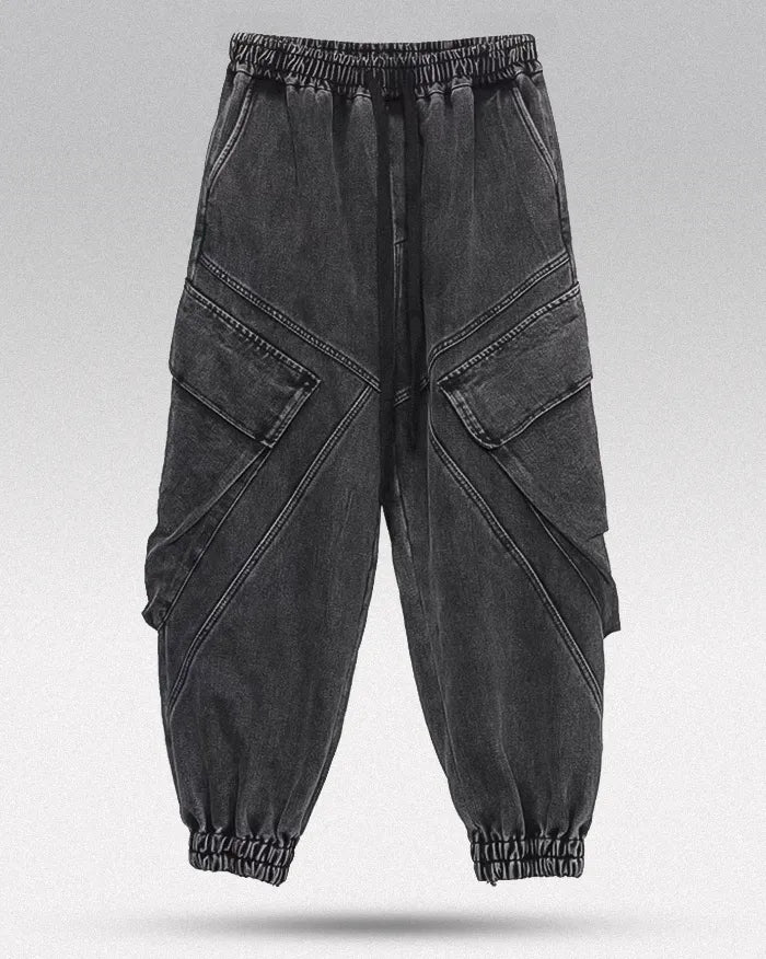 Black washed pants ’Koname’