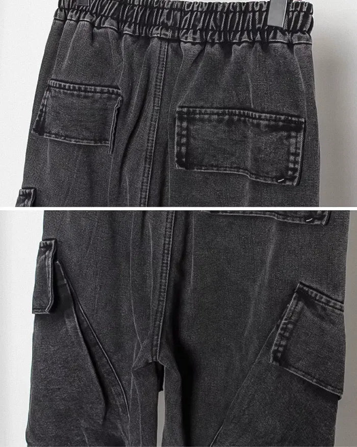 Black washed pants ’Koname’