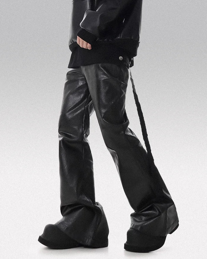 Black wax coated jeans ’Wasaki’ - TECHWEAR STORM™