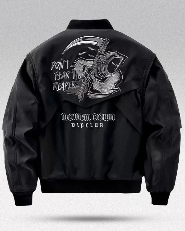 ジャケット・アウター NO MASS PROD. CRUCIFIED BOMBER JACKET L Bomber jacket men pilot 
