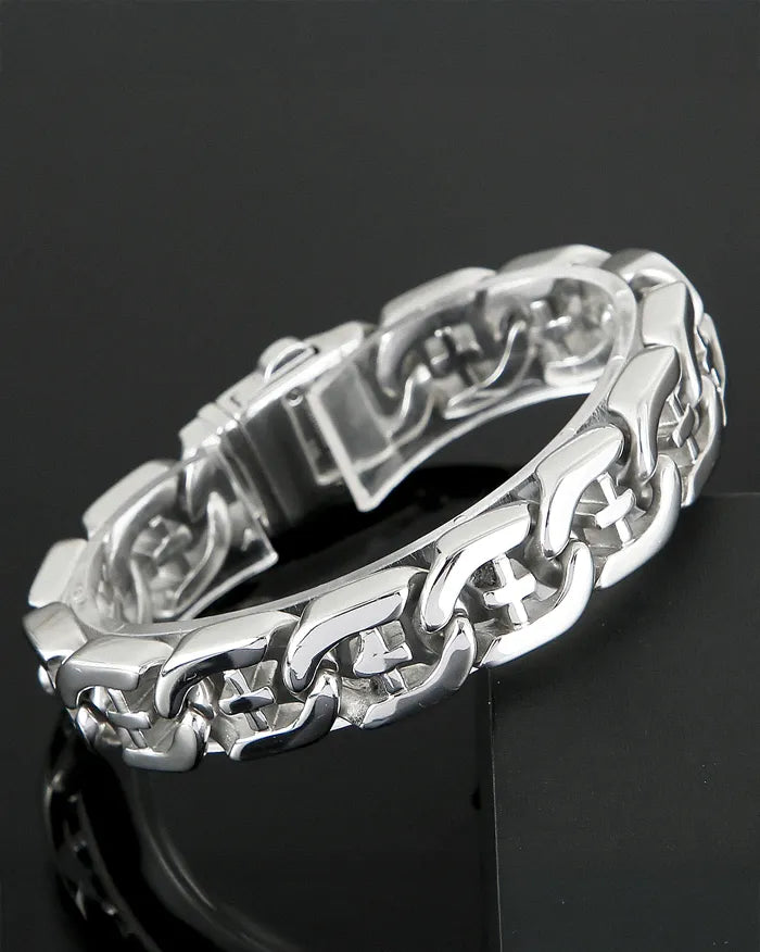 Bracelet For Men Stainless Steel ’Rexlo’ - 21cm / 8.27in