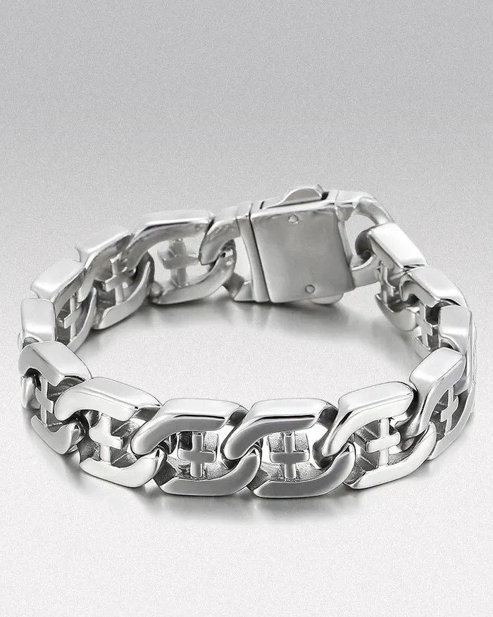 Bracelet For Men Stainless Steel ’Rexlo’ - 21cm / 8.27in