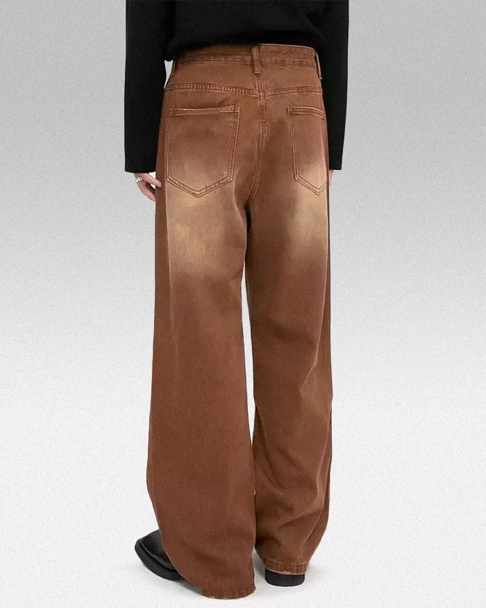 Brown y2k pants ’Hanamaki’ - TECHWEAR STORM™
