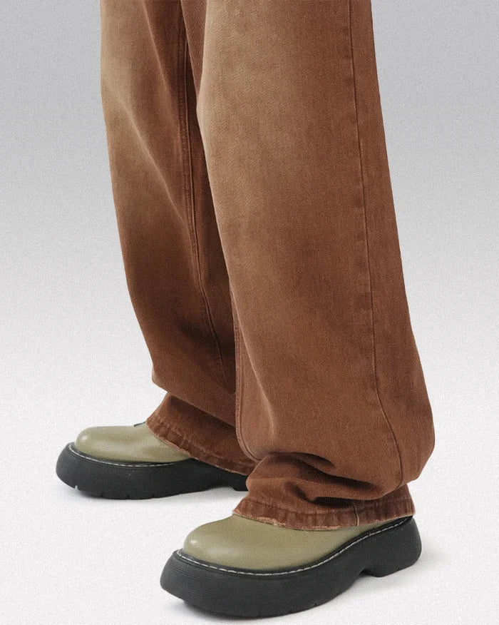 Brown y2k pants ’Hanamaki’ - TECHWEAR STORM™
