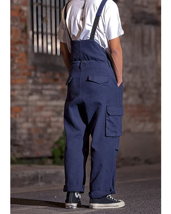 Cargo pants with suspenders ’Midori’ - TECHWEAR STORM™
