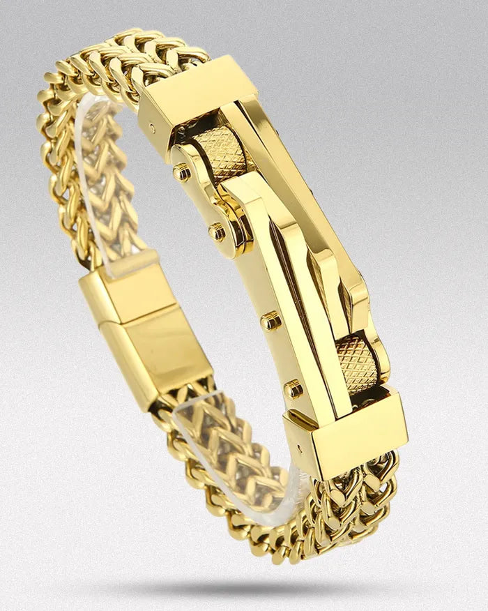 Chain bracelet bike ’Zerx’ - Gold / 21cm / 8.27in