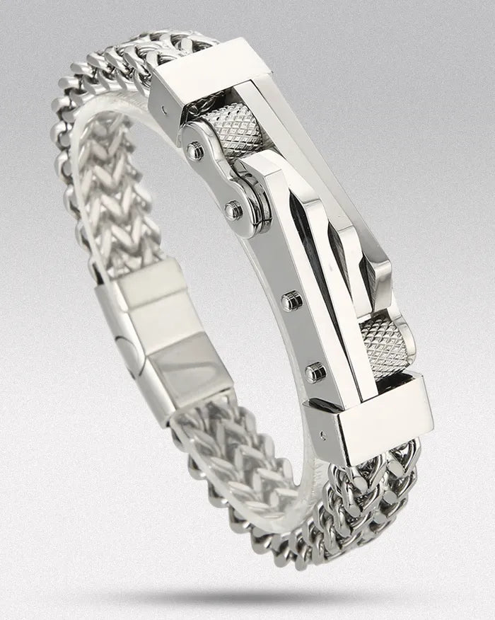 Chain bracelet bike ’Zerx’ - Silver / 21cm / 8.27in