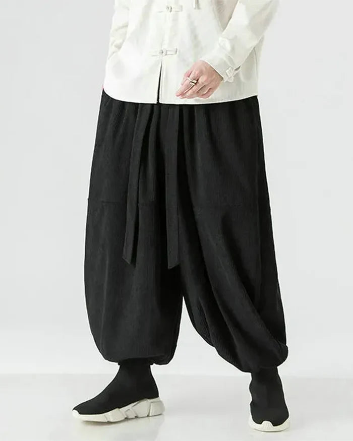 Corduroy Harem Pants ’Toshima’ - TECHWEAR STORM™