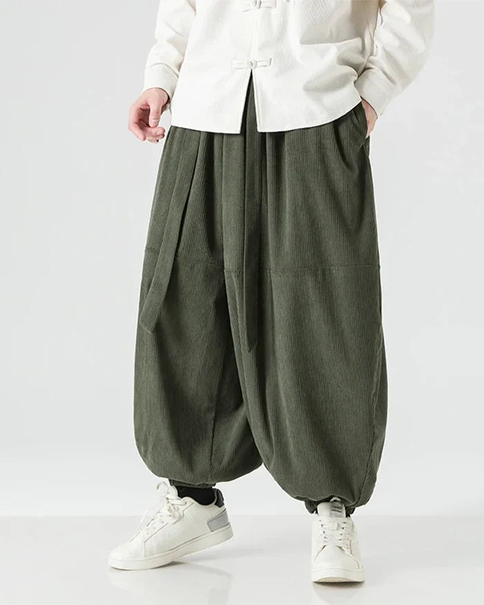 Corduroy Harem Pants ’Toshima’ - TECHWEAR STORM™