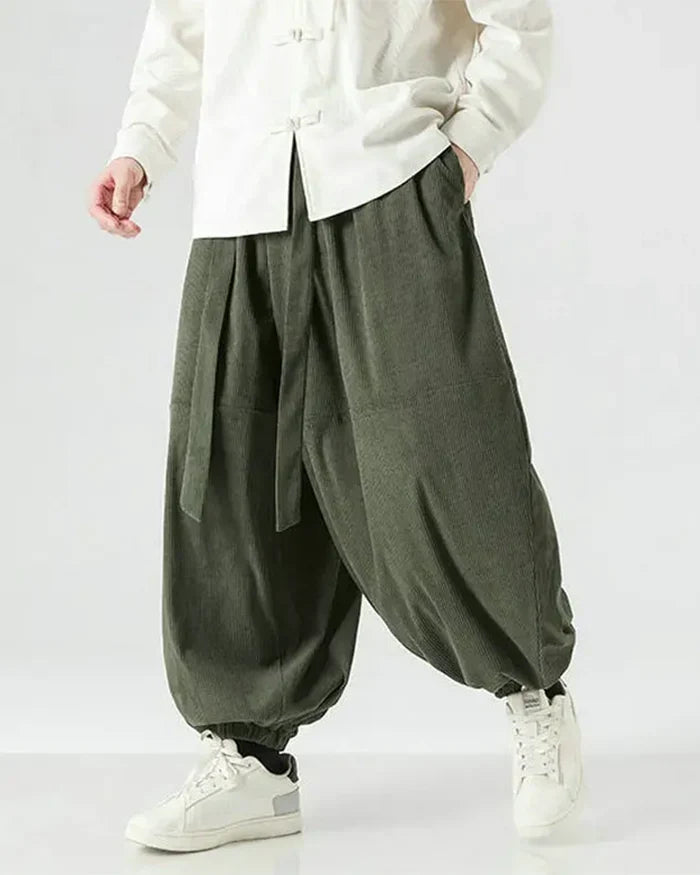 Corduroy Harem Pants ’Toshima’ - TECHWEAR STORM™
