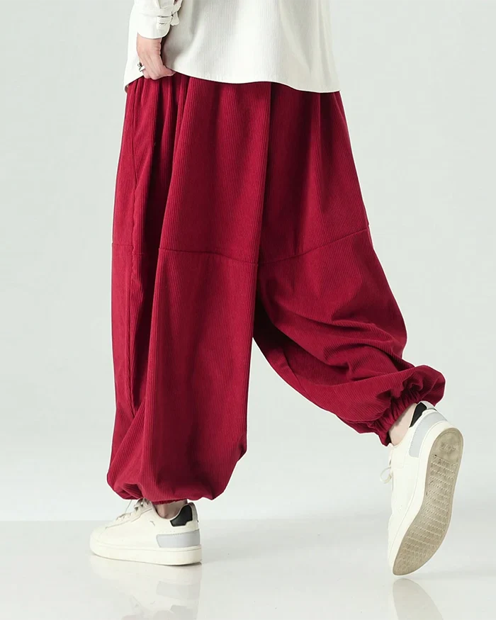 Corduroy Harem Pants ’Toshima’ - TECHWEAR STORM™