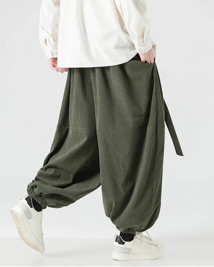 Corduroy Harem Pants ’Toshima’ - TECHWEAR STORM™