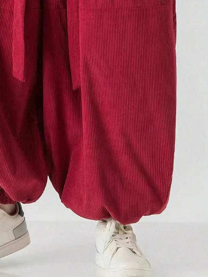 Corduroy Harem Pants ’Toshima’ - TECHWEAR STORM™