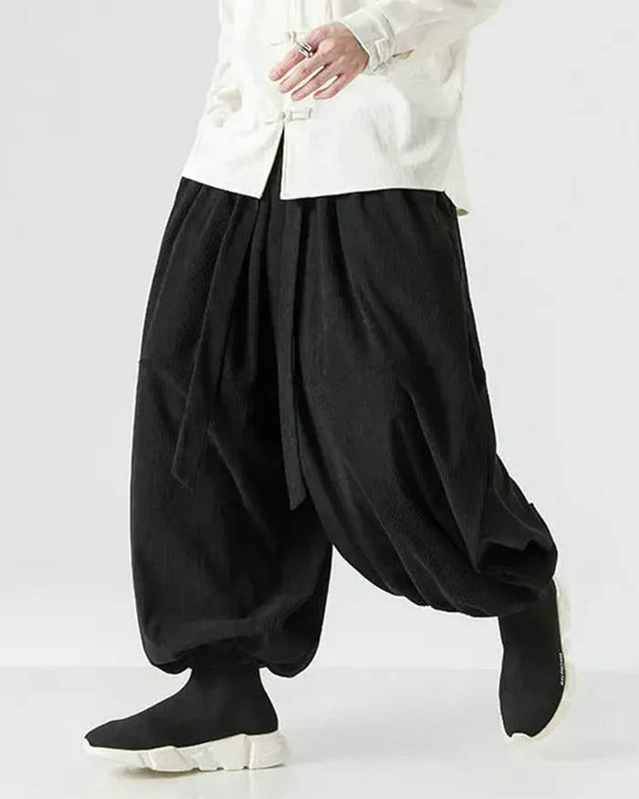 Corduroy Harem Pants ’Toshima’ - TECHWEAR STORM™