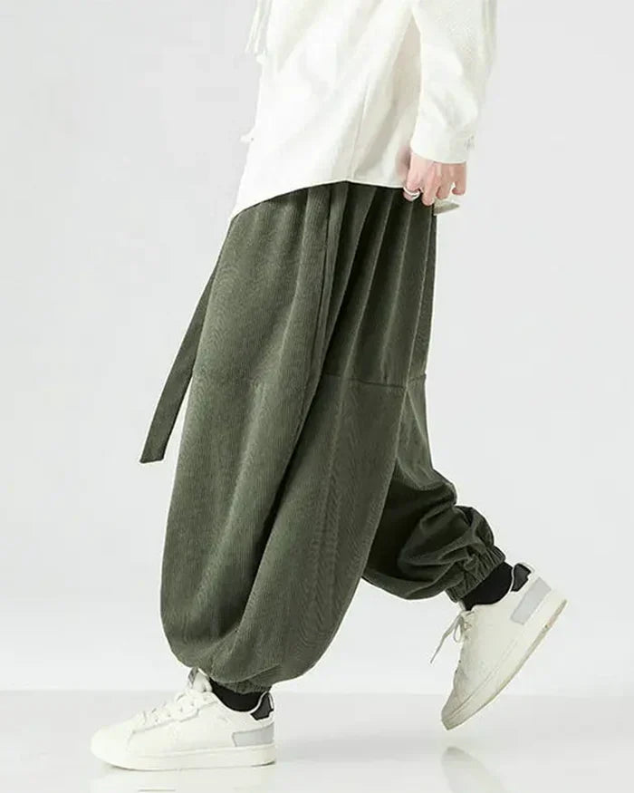 Corduroy Harem Pants ’Toshima’ - TECHWEAR STORM™