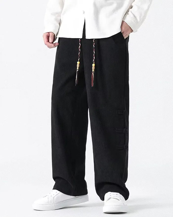 Corduroy wide leg pants ’Kyotabe’ - TECHWEAR STORM™