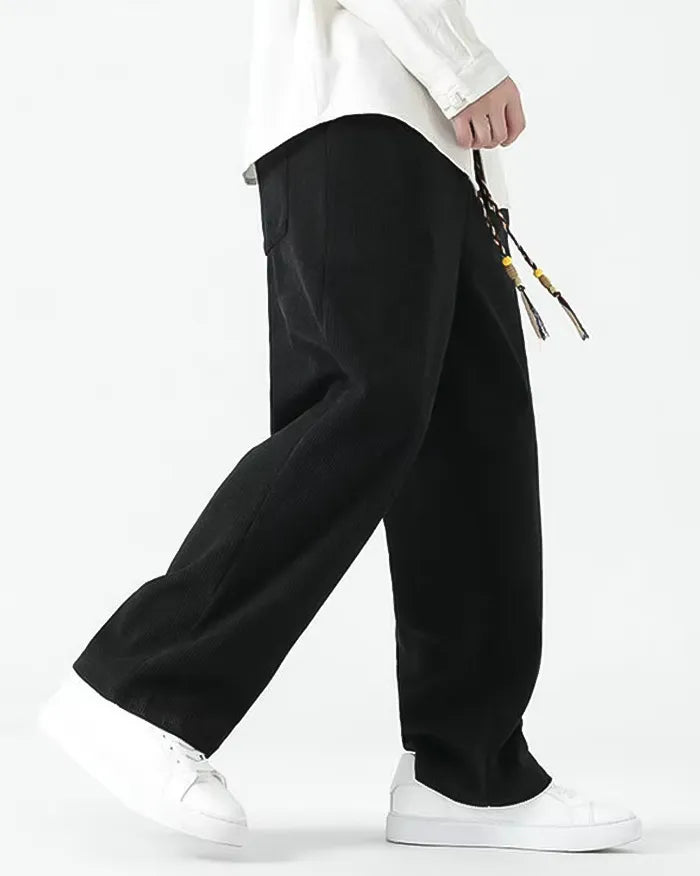 Corduroy wide leg pants ’Kyotabe’ - TECHWEAR STORM™