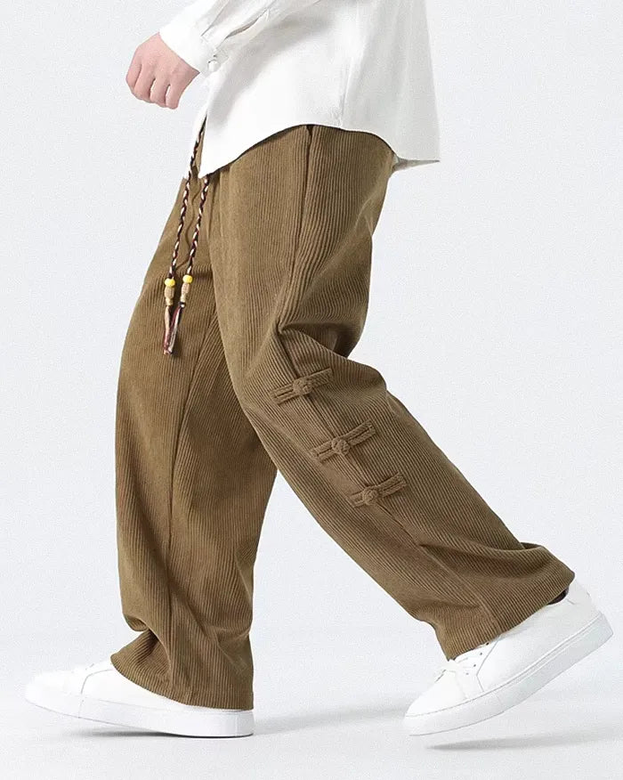 Corduroy wide leg pants ’Kyotabe’ - TECHWEAR STORM™