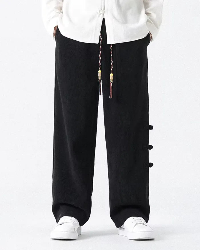 Corduroy wide leg pants ’Kyotabe’ - TECHWEAR STORM™