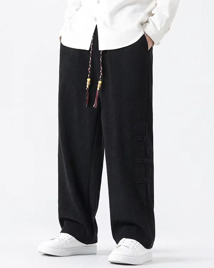 Corduroy wide leg pants ’Kyotabe’ - TECHWEAR STORM™