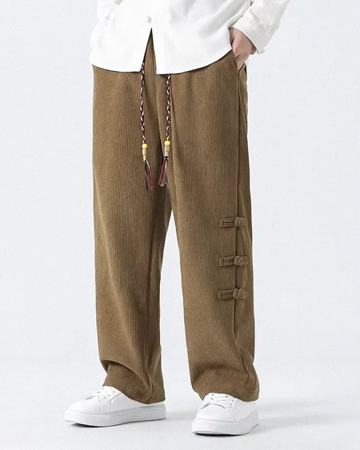 Corduroy wide leg pants ’Kyotabe’ - TECHWEAR STORM™