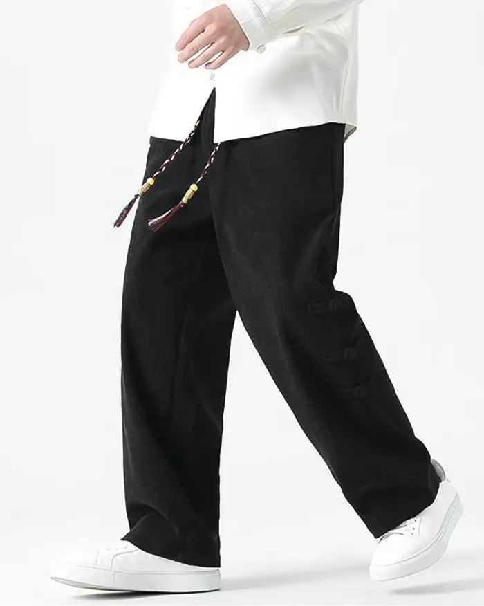 Corduroy wide leg pants ’Kyotabe’ - TECHWEAR STORM™