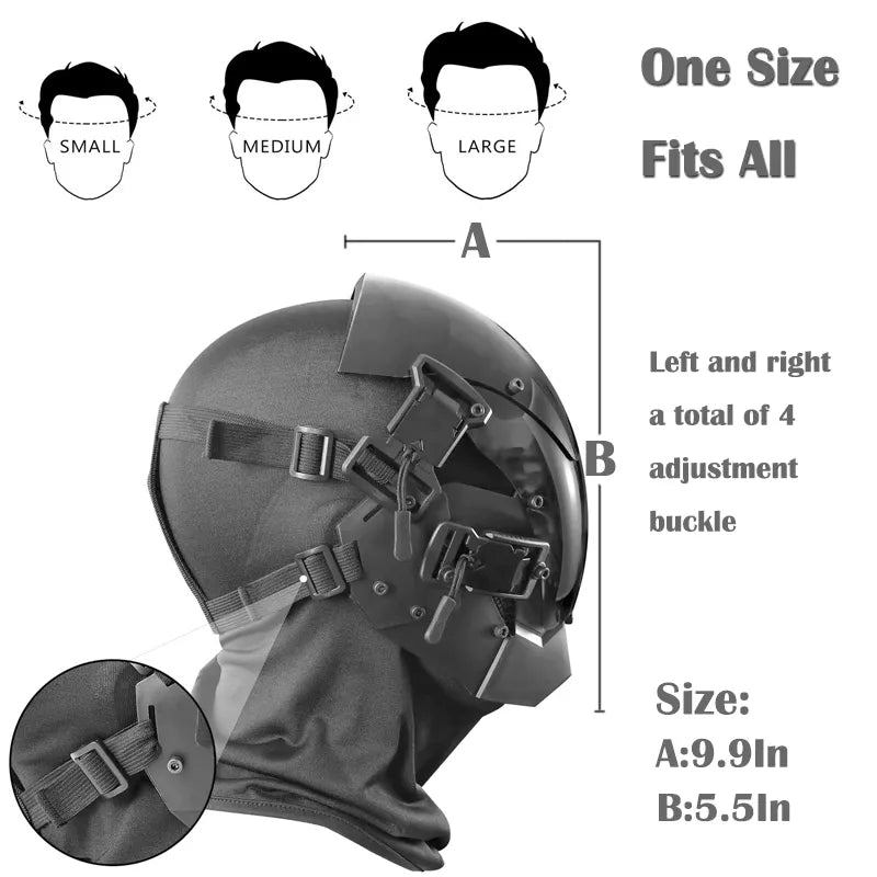 Cyberpunk Helmet ’Nagaka’ - TECHWEAR STORM™