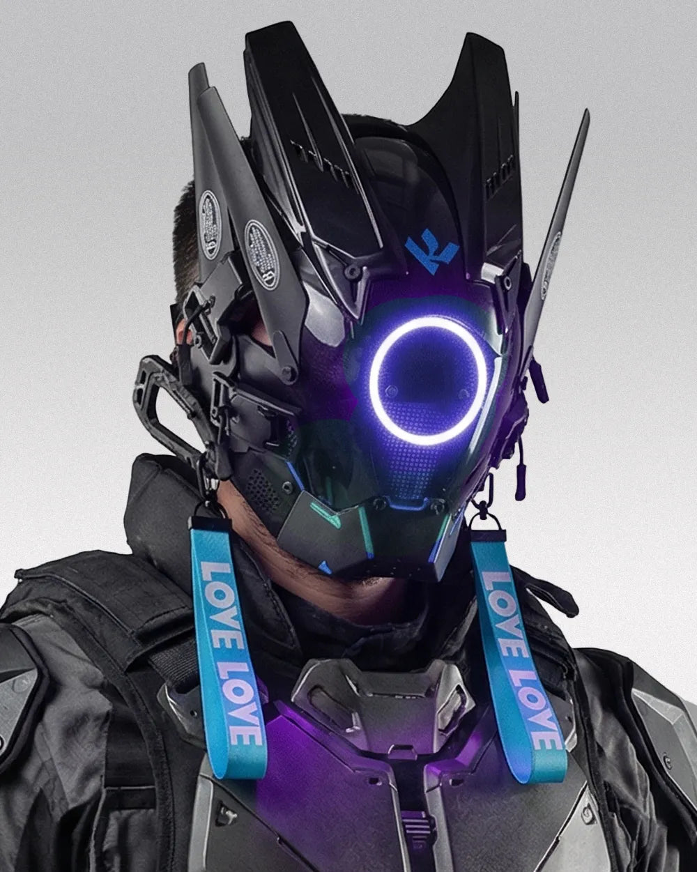Cyberpunk Helmet ’Sasebo’ - Blue