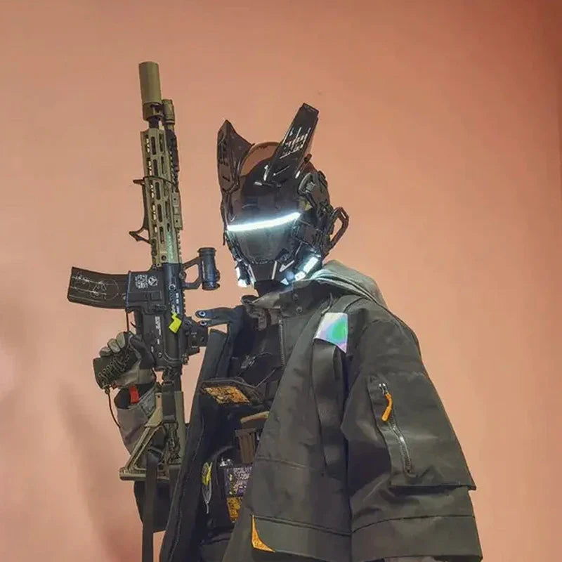 Cyberpunk Helmet ’Sukabe’ - TECHWEAR STORM™