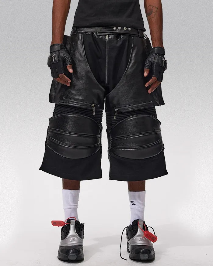Cyberpunk shorts ’Amachi’ - Black / XS