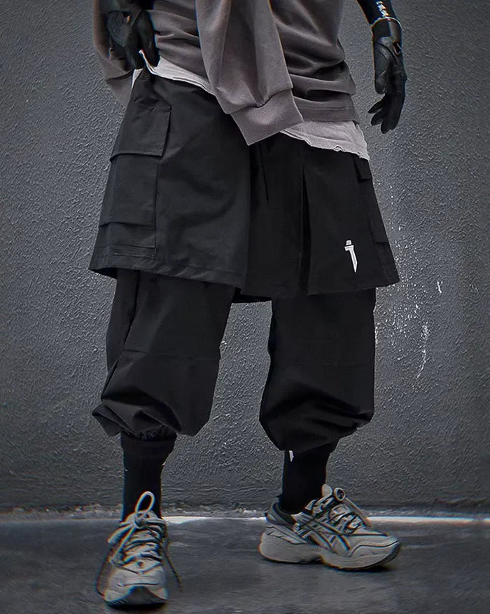 Fake Two-Piece Joggers ’Ushima’ - black / M