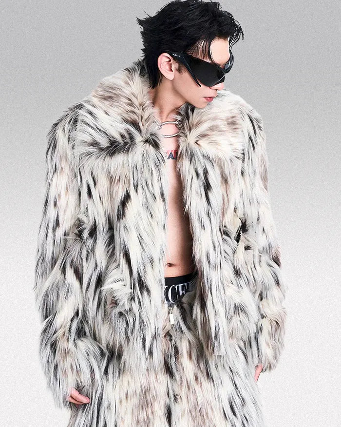 Faux fur jacket ’Loxi’ - S