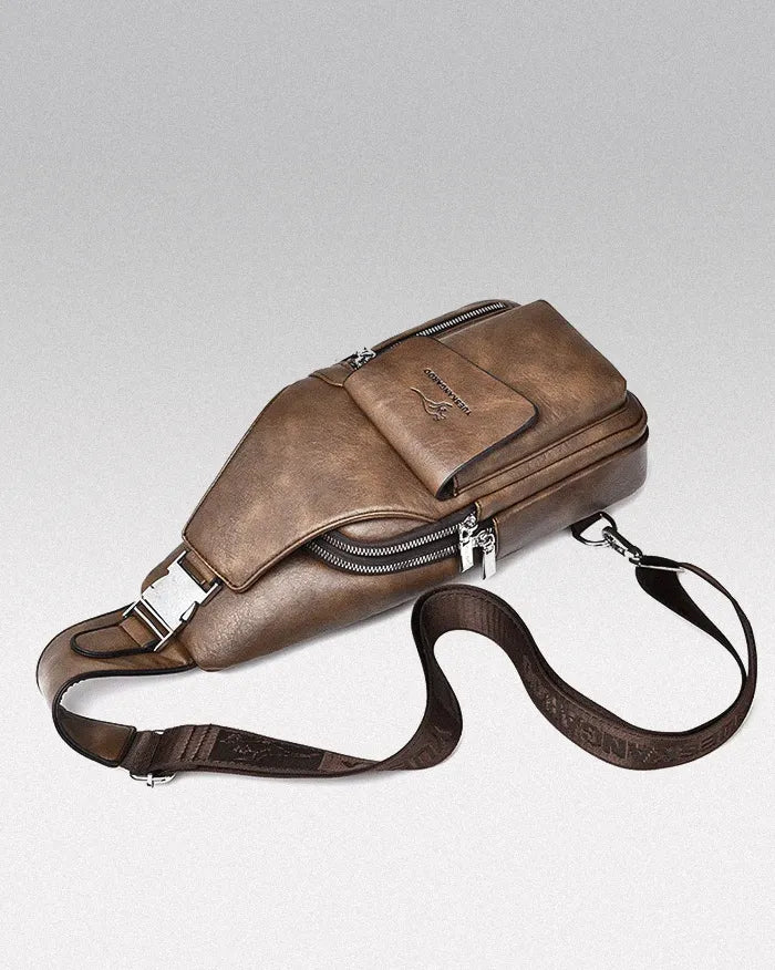 Faux leather crossbody bag ’Yokashi’ - TECHWEAR STORM™