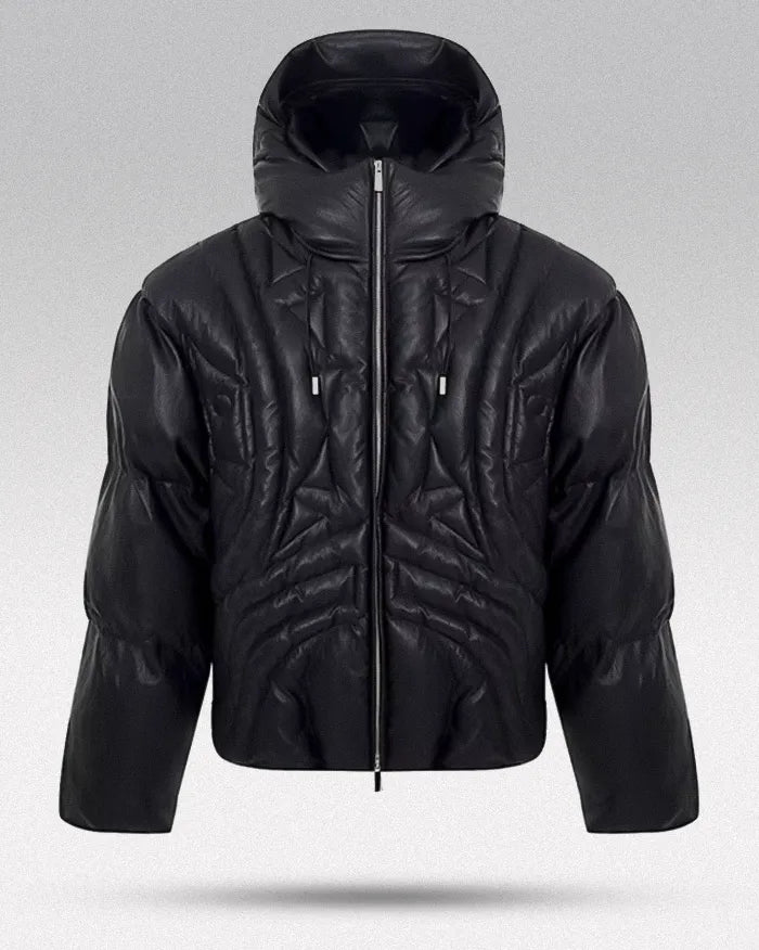 Faux Leather down jacket ’Hiratsu’ - TECHWEAR STORM™