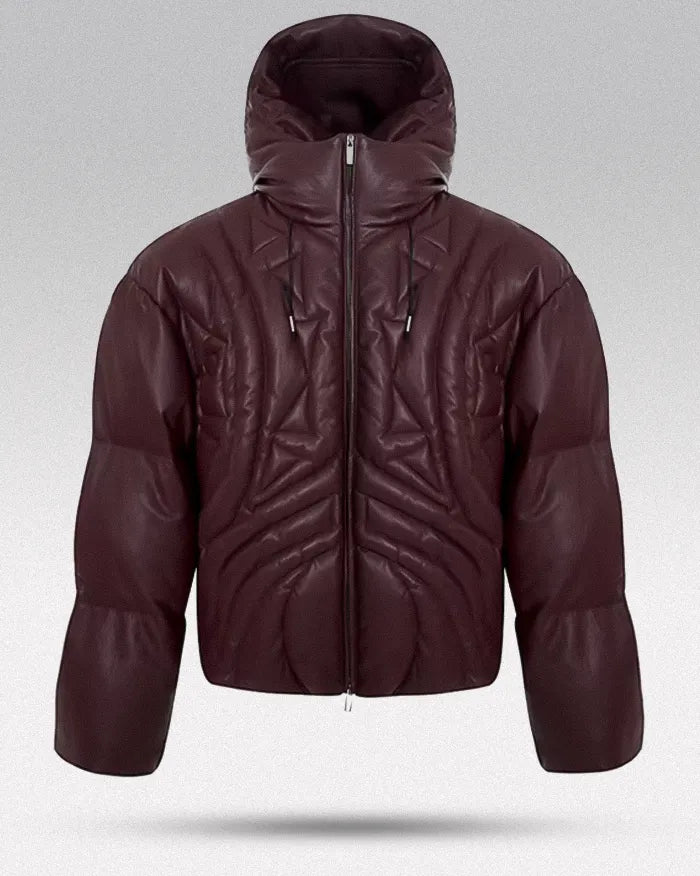 Faux Leather down jacket ’Hiratsu’ - TECHWEAR STORM™