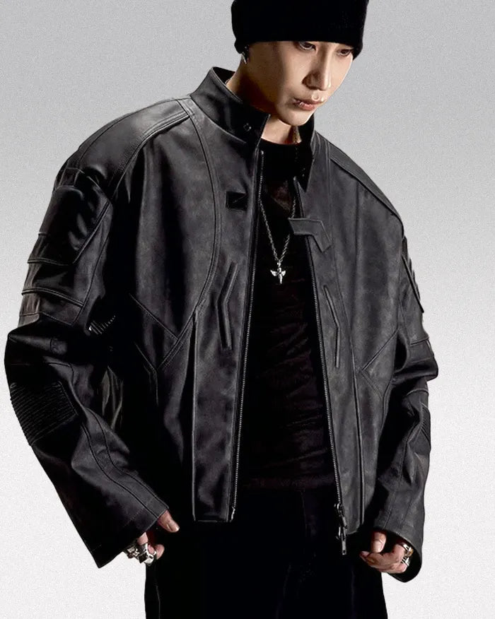 Faux leather jacket 