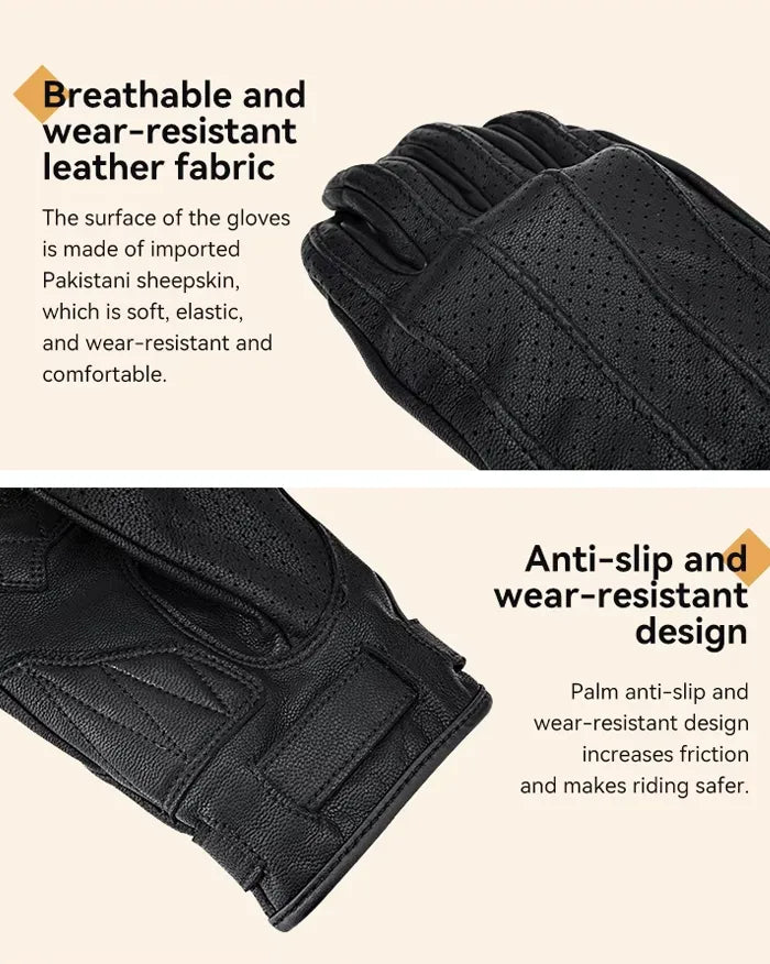 Gloves touch screen leather ’Kosa’