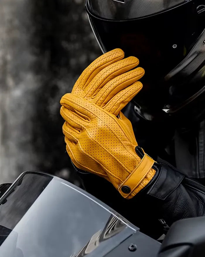 Gloves touch screen leather ’Kosa’